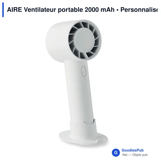 AIRE Ventilateur portable 2000 mAh - Image 1
