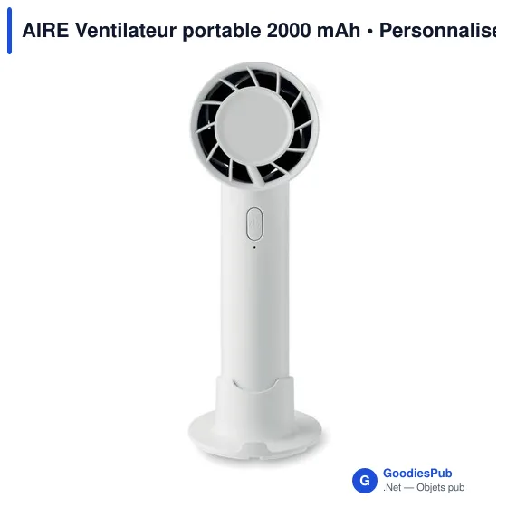 AIRE Ventilateur portable 2000 mAh - Image 2