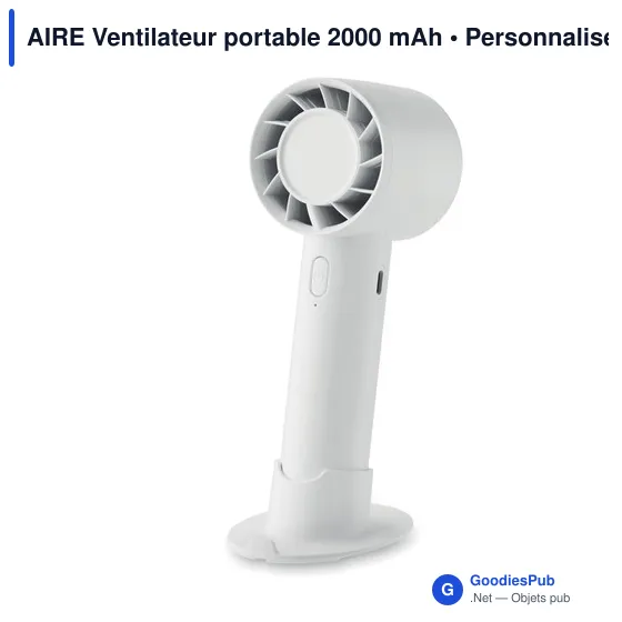 AIRE Ventilateur portable 2000 mAh - Image 3