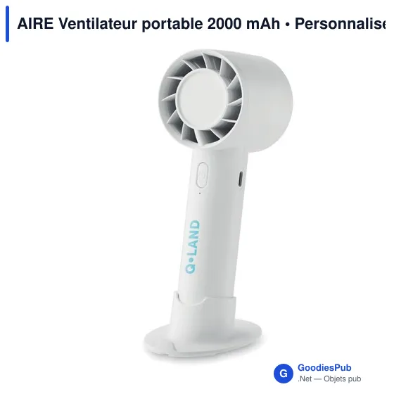 AIRE Ventilateur portable 2000 mAh - Image 6