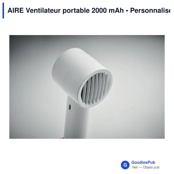 AIRE Ventilateur portable 2000 mAh - Image 9