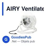 AIRY Ventilateur en ABS - Miniature 5