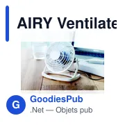 AIRY Ventilateur en ABS - Miniature 8