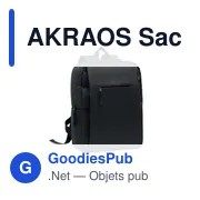 AKRAOS Sac à dos RPET pour ordinateur - Miniature 1