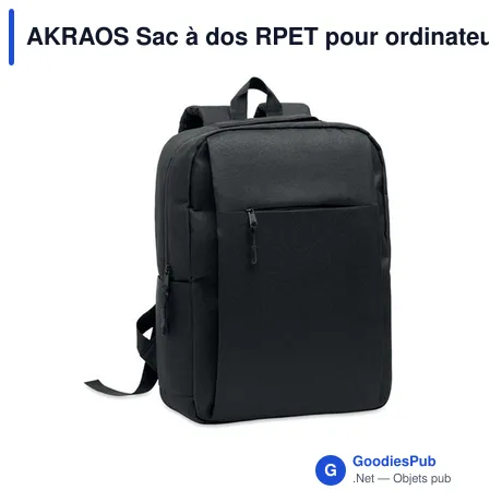 AKRAOS Sac à dos RPET pour ordinateur