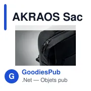 AKRAOS Sac à dos RPET pour ordinateur - Miniature 2