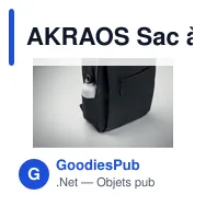 AKRAOS Sac à dos RPET pour ordinateur - Miniature 11