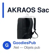 AKRAOS Sac à dos RPET pour ordinateur - Miniature 3