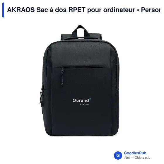AKRAOS Sac à dos RPET pour ordinateur - Image 4