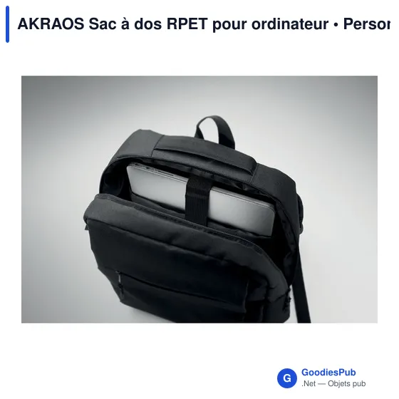 AKRAOS Sac à dos RPET pour ordinateur - Image 5
