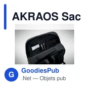AKRAOS Sac à dos RPET pour ordinateur - Miniature 6