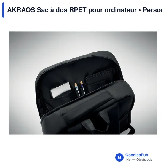 AKRAOS Sac à dos RPET pour ordinateur - Image 6