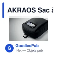 AKRAOS Sac à dos RPET pour ordinateur - Miniature 9