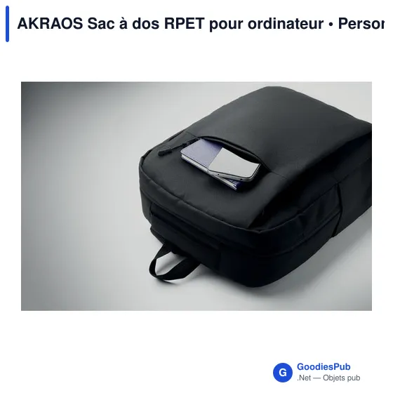 AKRAOS Sac à dos RPET pour ordinateur - Image 9