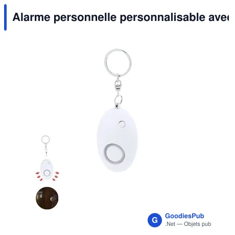 Alarme personnelle personnalisable avec logo - Lyra