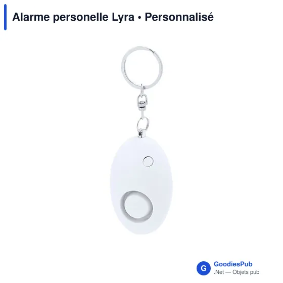 Alarme personnelle personnalisable avec logo - Lyra - Image 2