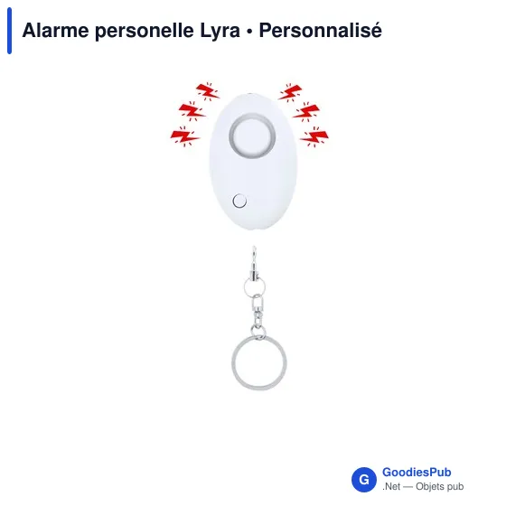 Alarme personnelle personnalisable avec logo - Lyra - Image 3