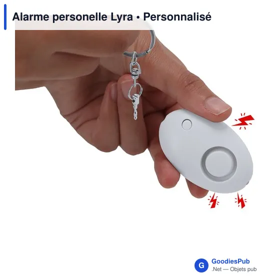 Alarme personnelle personnalisable avec logo - Lyra - Image 6