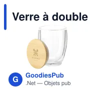 Verre à double paroi personnalisable Alba 350 ml avec logo - Miniature 1
