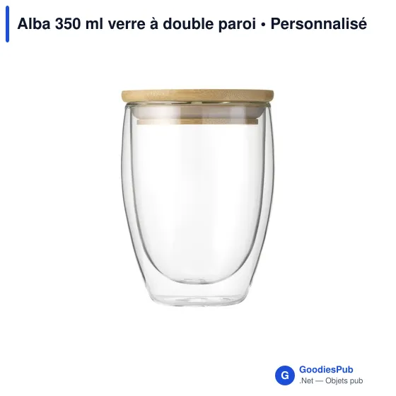 Verre à double paroi personnalisable Alba 350 ml avec logo - Image 11