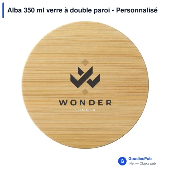 Verre à double paroi personnalisable Alba 350 ml avec logo - Image 4