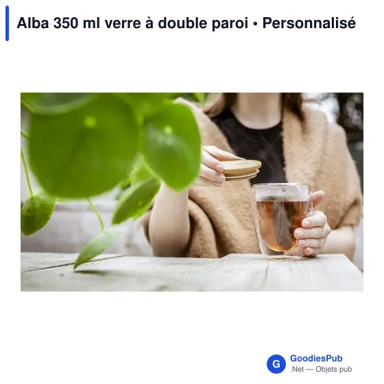 Verre à double paroi personnalisable Alba 350 ml avec logo - Image 8