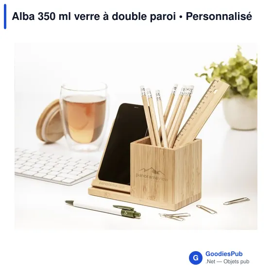 Verre à double paroi personnalisable Alba 350 ml avec logo - Image 9