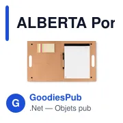 ALBERTA Porte-documents carton recyclé - Miniature 1