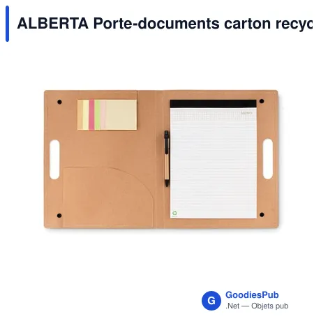 ALBERTA Porte-documents carton recyclé