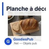 Planche à découper en bois d'aulne personnalisable avec logo - Miniature 1