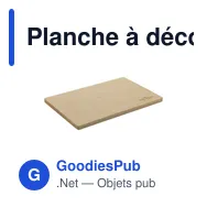 Planche à découper en bois d'aulne personnalisable avec logo - Miniature 2