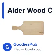 Planche à découper personnalisable en bois d'aulne avec logo - Miniature 3