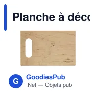 Planche à découper en bois personnalisable avec logo - Alder Wood - Miniature 2
