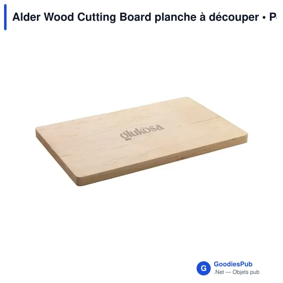 Planche à découper personnalisable en bois d'aulne avec logo - Image 2