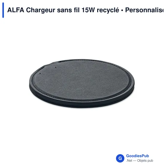 ALFA Chargeur sans fil 15W recyclé - Image 3