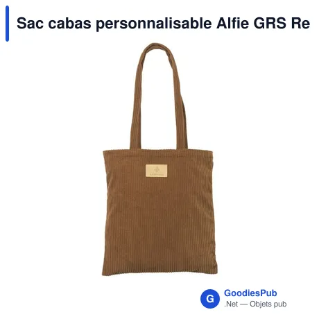 Sac cabas personnalisable Alfie GRS Recycled Shopper avec logo