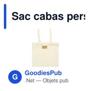 Sac cabas personnalisable Alfie GRS Recycled Shopper avec logo - Miniature 12