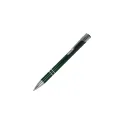 Variante Vert foncé - Stylo bille personnalisable en aluminium recyclé brillant encre bleue - Alicante
