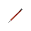 Variante Orange - Stylo bille personnalisable en aluminium recyclé brillant encre bleue - Alicante