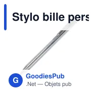 Stylo bille personnalisable en aluminium recyclé brillant encre noire - Alicante - Miniature 11
