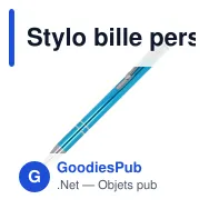 Stylo bille personnalisable en aluminium recyclé brillant encre noire - Alicante - Miniature 4