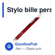 Stylo bille personnalisable en aluminium recyclé brillant encre noire - Alicante - Miniature 5