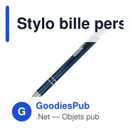 Stylo bille personnalisable en aluminium recyclé brillant encre noire - Alicante - Miniature 8