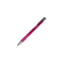 Variante Rose - Stylo bille personnalisable en aluminium recyclé brillant encre noire - Alicante