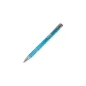 Variante Bleu clair - Stylo bille personnalisable en aluminium recyclé brillant encre noire - Alicante