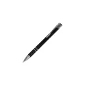 Variante Noir - Stylo bille personnalisable en aluminium recyclé brillant encre noire - Alicante
