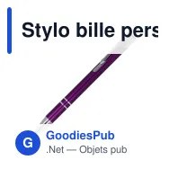Stylo bille personnalisable en aluminium recyclé mat encre bleue - Alicante - Miniature 4