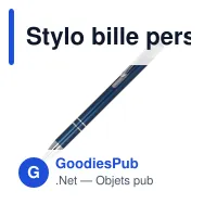 Stylo bille personnalisable en aluminium recyclé mat encre bleue - Alicante - Miniature 8