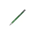 Variante Vert - Stylo bille personnalisable en aluminium recyclé mat encre bleue - Alicante