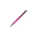 Variante Rose - Stylo bille personnalisable en aluminium recyclé mat encre bleue - Alicante